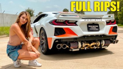 She Throws Down Some Test Hits in Her TT C8 Corvette – It Sounds AMAZING