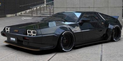 Walkaround Shows Off 1150HP 2JZ Swapped, Blacked Out DeLorean.