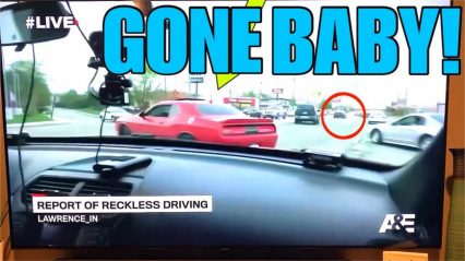 Police Officer Hits the Siren and Hellcat Takes Off…And Gets Away