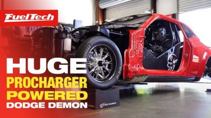 ProCharged Small Block Chevy Powered Dodge Demon Hits the FuelTech Dyno, Makes Gobs of Power