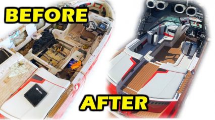 Super Boat Goes From Ragged Out Carcass to Sparkling Like New in Minutes!