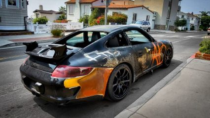 The Porsche GT3RS Set on Fire by the Beverly Hills Rioters Still Runs and Drives