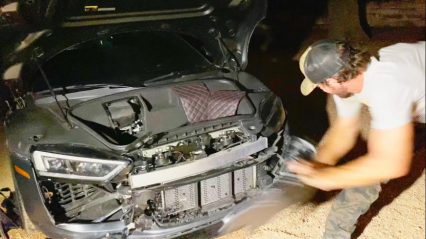 YouTube’s Most Destructive Creator Modifies Audi R8 With a Hammer