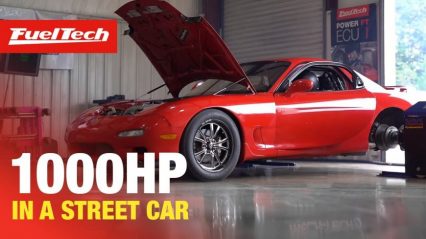 1,000 HP Rotary RX-7 Roars to Life on the Dyno