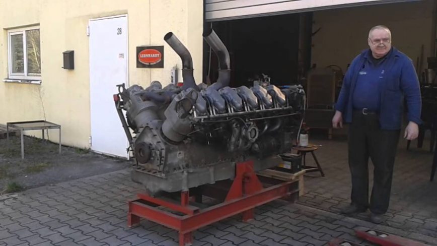 V12 From a Panzer Tank Brought Back to Life and the Sound is Deafeningly Good