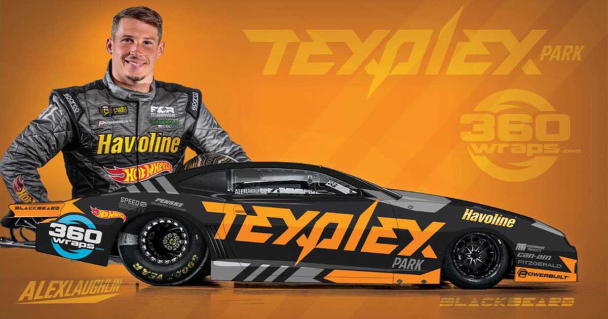 BREAKING NEWS: TexPlex Comes On Board With Alex Laughlin As Sponsor For NHRA Pro Stock Race In Houston