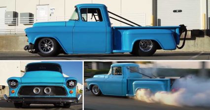 Riding in a 2000+ HP Old School Chevy Pickup You Can Start With Your Phone