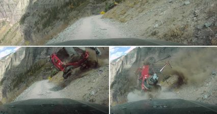 Jeep Takes a Brutal Tumble as it Falls Down Black Bear Pass, The Carnage is Downright Brutal