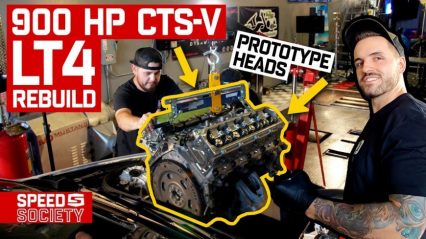Rebuilding A 900hp CTS-V Engine In Less Than 24 Hours