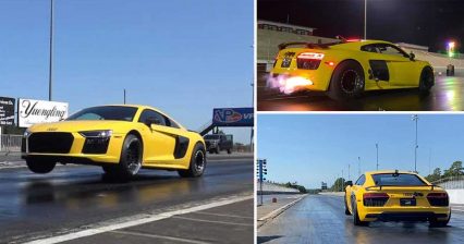 Twin Turbo Audi R8 Tears its Way Into the Record Book – First in the 7s!