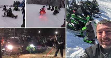 Shredding Tug Hill on Snowmobiles with Daddy Dave From Street Outlaws