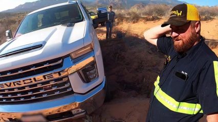 Duramax Goes Off-Roading, Gets Stuck, and Has to Call in the Big Guns for Recovery!
