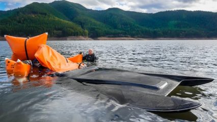 Recovering a Jet Boat From Over 120′ Under the Surface of a Lake