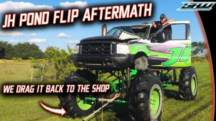 What Do You Do After Sinking a Monster Truck in a Pond, Upside Down? (They Made it Worse)