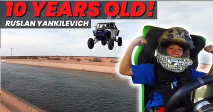 12-Year-Old Kid SENDS IT, Launches Polaris RZR Over Glamis Canal