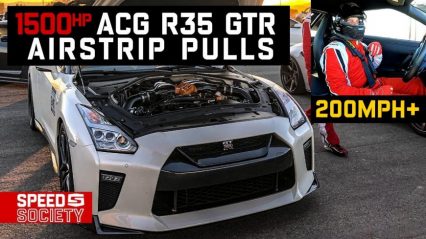 200 MPH or BUST – Everything is a Blur When a 1500 HP GT-R Goes Wide Open!