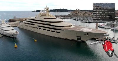 How Much Does it Cost to Fill the World’s Biggest Yacht – Enough to Buy a Car?… A House?