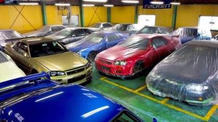 Millions Of Dollars Worth Of Skylines Being Stored Under Plastic, And Ready For Purchase.
