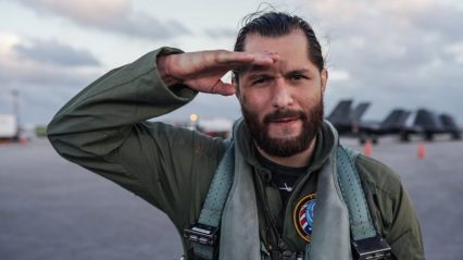Professional UFC Fighter Tries Not to Crack Under the Pressure of a Fighter Jet Demo