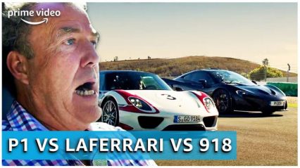 The Great Hypercar Drag Race Porsche 918 vs Mclaren P1 vs Ferrari LaFerrari