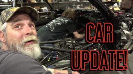 Street Outlaws Monza Gives Update on Twin Turbo Split Bumper with Larry Larson