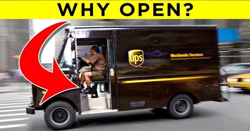 The Real Reason UPS Drivers Never Close Their Doors