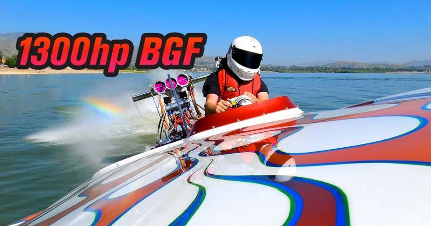 5 Minutes of Flat Out Adrenaline in a Blown Flat Bottom Race Boat