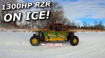Ripping Frozen River In A 1300hp SxS