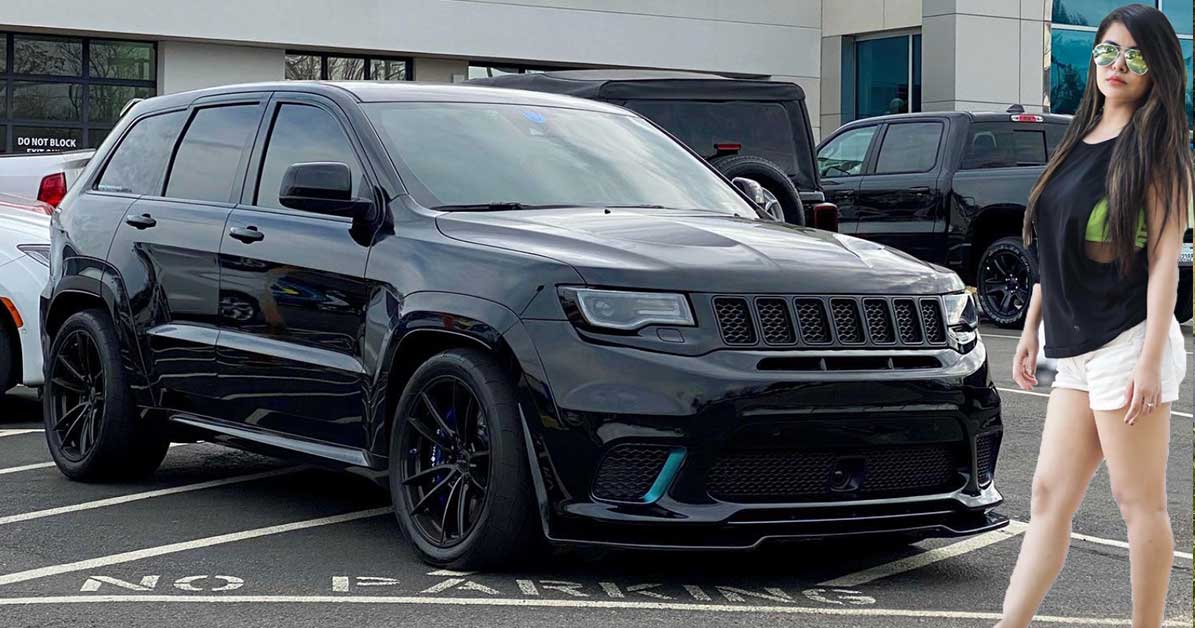 Man Has a Meltdown in Driveway as Wife Takes 1000 HP Jeep TrackHawk to Grocery Store