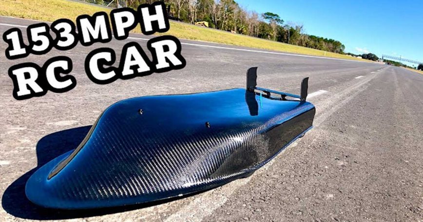 Carbon Fiber RC Car Rockets to Insane 153 MPH Top Speed (It's Not Done Yet!)