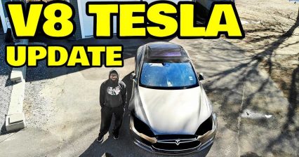 YouTuber Updates us on Challenges of LS Swapping His Tesla Model S