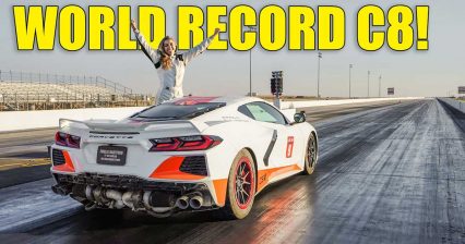 Emelia Hartford Smashes the C8 Corvette Quarter Mile World Record With Twin Turbo Monster