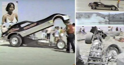 TBT Vintage 1970s Kitty O’Neil Crashes Rocket Funny Car at 368mph.