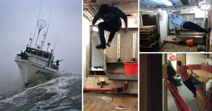Video From Inside a Ship on Rough Seas Gives New Meaning to “Sea Legs”