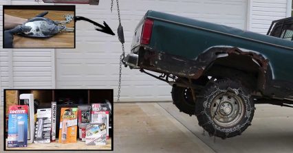 Dude Lifts His Truck With Putty Epoxy Chain to See Which is the Most Impressive