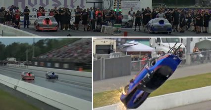 Pro Nitrous Driver Launches Over the Wall After Getting Sideways at 150+ MPH