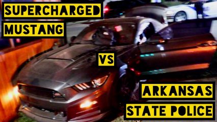 Supercharged Mustang Goes on 178 mph Poilce Chase, Crashes Before Capture