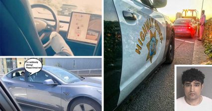 The Guy Who Got Arrested For Riding in the Backseat of His Tesla on Autopilot Helps us Lose Faith in Humanity