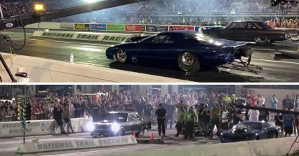 Doc Shows Off New “Stunt Double” Car vs Daddy Dave at No Prep Kings
