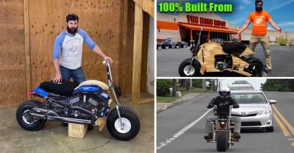 Dude Builds Motorcycle Entirely From Parts at Home Depot