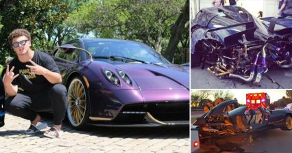 Teen YouTuber Totals $3.4m Pagani, Believed to be the Only One in America
