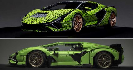 Behind the Scenes Shows Off Insane Detail in Life-Size LEGO Technic Lamborghini Sián Build