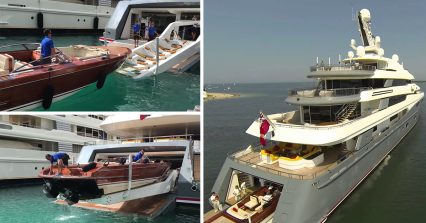 Recovering a Yacht Tender Like James Bond – This is How You Know You’re Mega Rich