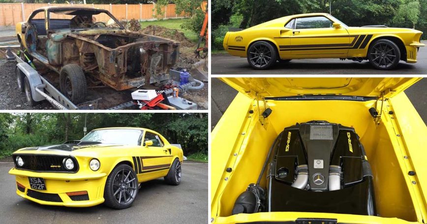 712 HP Mercedes- AMG Powered '69 Mustang Might be the Most Unexpected Swap Ever