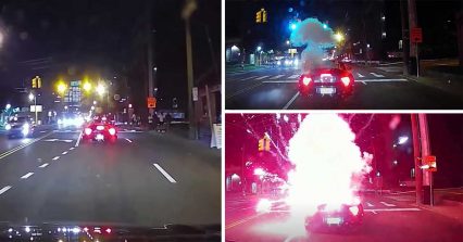 Police Are on the Hunt – Lit Firework Tossed Into Convertible by Passing Vehicle on 4th of July