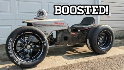 Sometimes, You Just Need to Build a Boosted Drag Racing Lawnmower