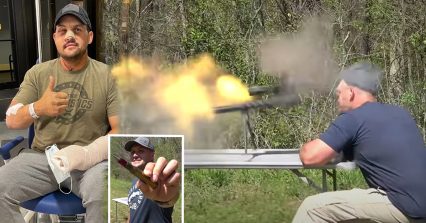 Dude Has 50 Cal Explode in His Face