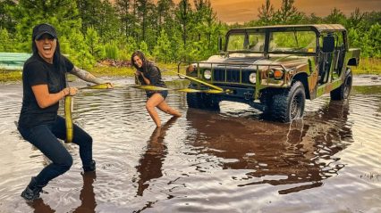 Forget the Tech! Alex Zedra Thrashes an Old-School Humvee in the Mud!