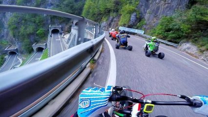 POV: High Speed Downhill Trike Racing Gets Intense