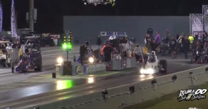 Drag Racer Attempts to Ram Opponent After They Cross Finish Line
